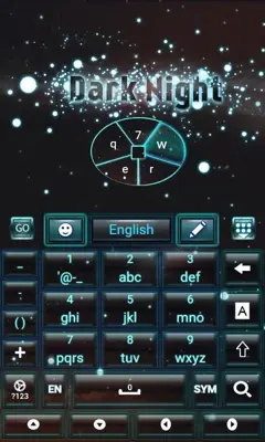 Dark Night Go Keyboard android App screenshot 0