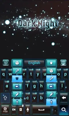 Dark Night Go Keyboard android App screenshot 1