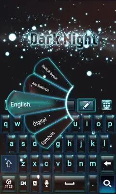 Dark Night Go Keyboard android App screenshot 3